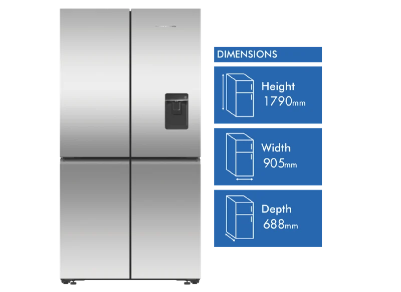 Fisher & Paykel 538L Quad Door Refrigerator