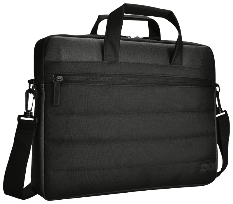 AGVA 15.6" Quilto Laptop Briefcase Black