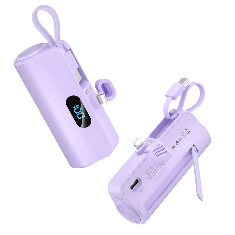 Kompakte Powerbank mit integriertem LED-Licht Skanto