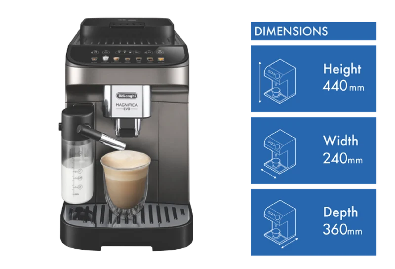 DeLonghi Magnifica Evo Fully Automatic Coffee Machine Titan