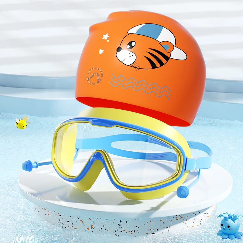 Schwimmset für Kinder mit lustigem Tiger-Motiv Skanto