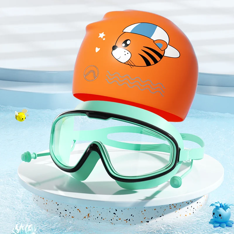 Schwimmset für Kinder mit lustigem Tiger-Motiv Skanto