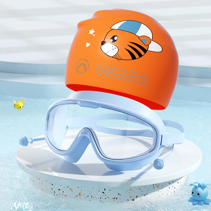 Schwimmset für Kinder mit lustigem Tiger-Motiv Skanto