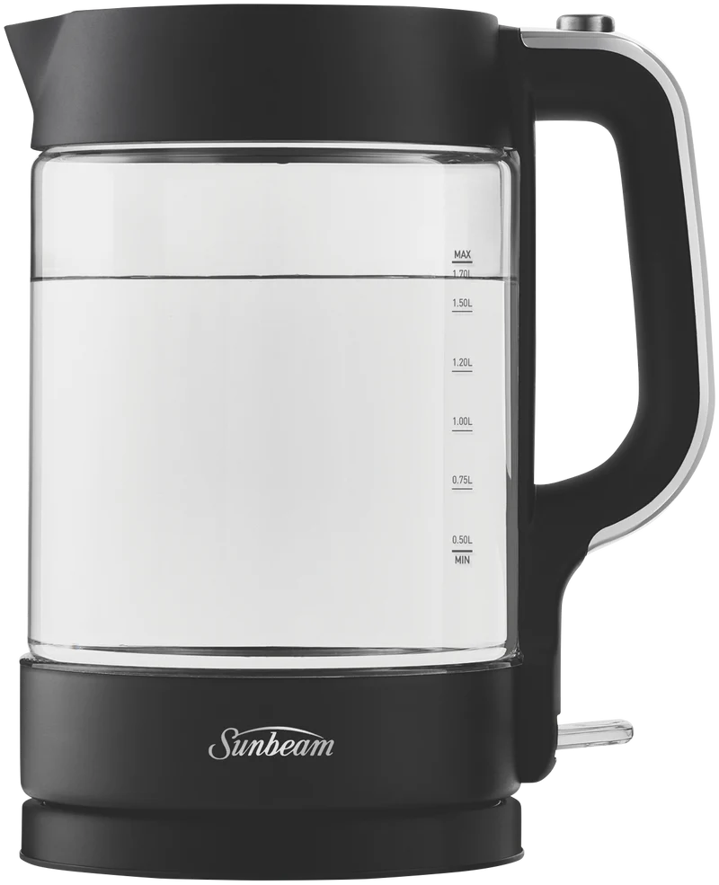 Sunbeam Glass Kettle Dark Canyon Black