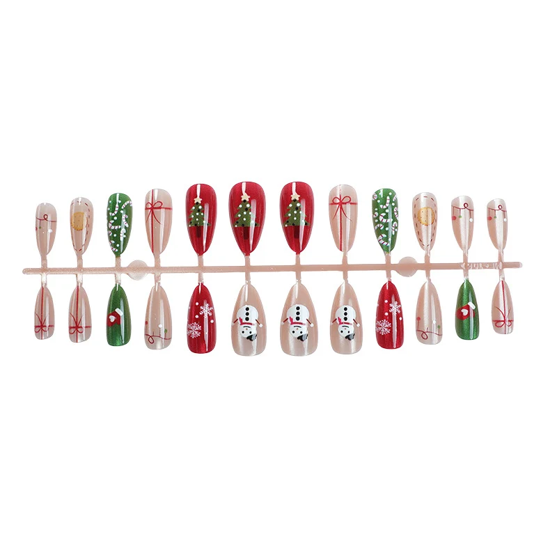 Festliches saisonales Press-On-Nagelkunst-Set