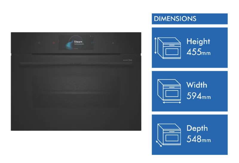 Bosch Series 8 Accentline 45cm Compact Steam Oven