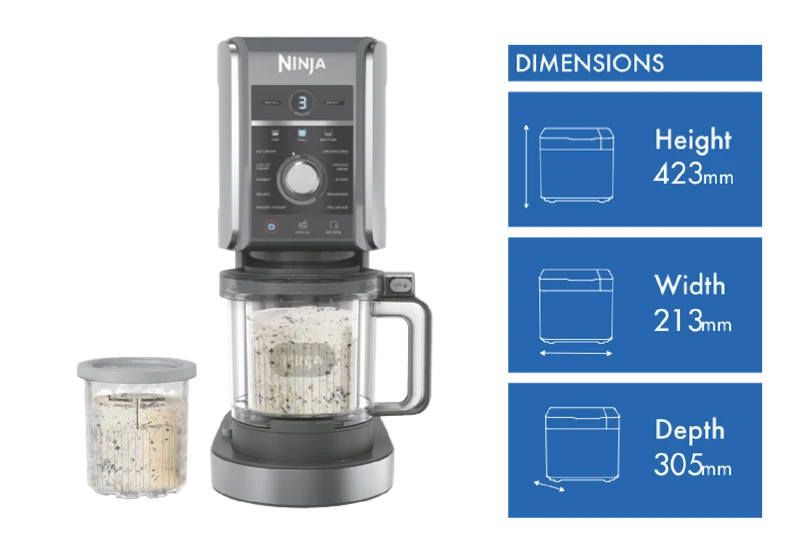Ninja Creami Deluxe Ice Cream Maker Silver