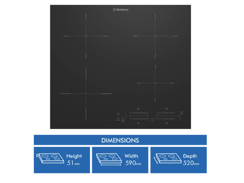 Westinghouse 60CM INDUCTION COOKTOP
