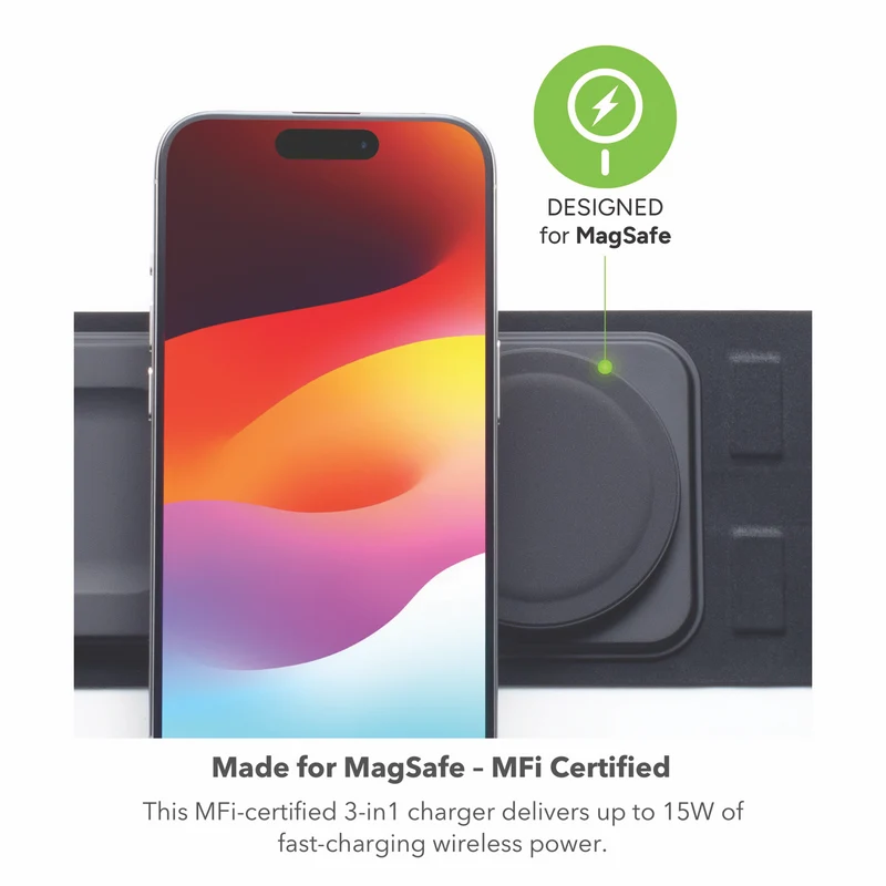 Mophie 3 in 1 MagSafe Travel Charger & Travel Case