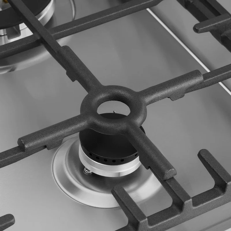 Omega 60cm Gas Cooktop, Stainless Steel
