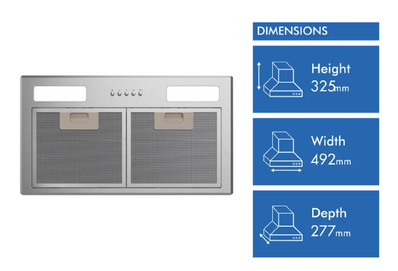 Haier 60cm 500 Series Integrated Insert Wall Rangehood