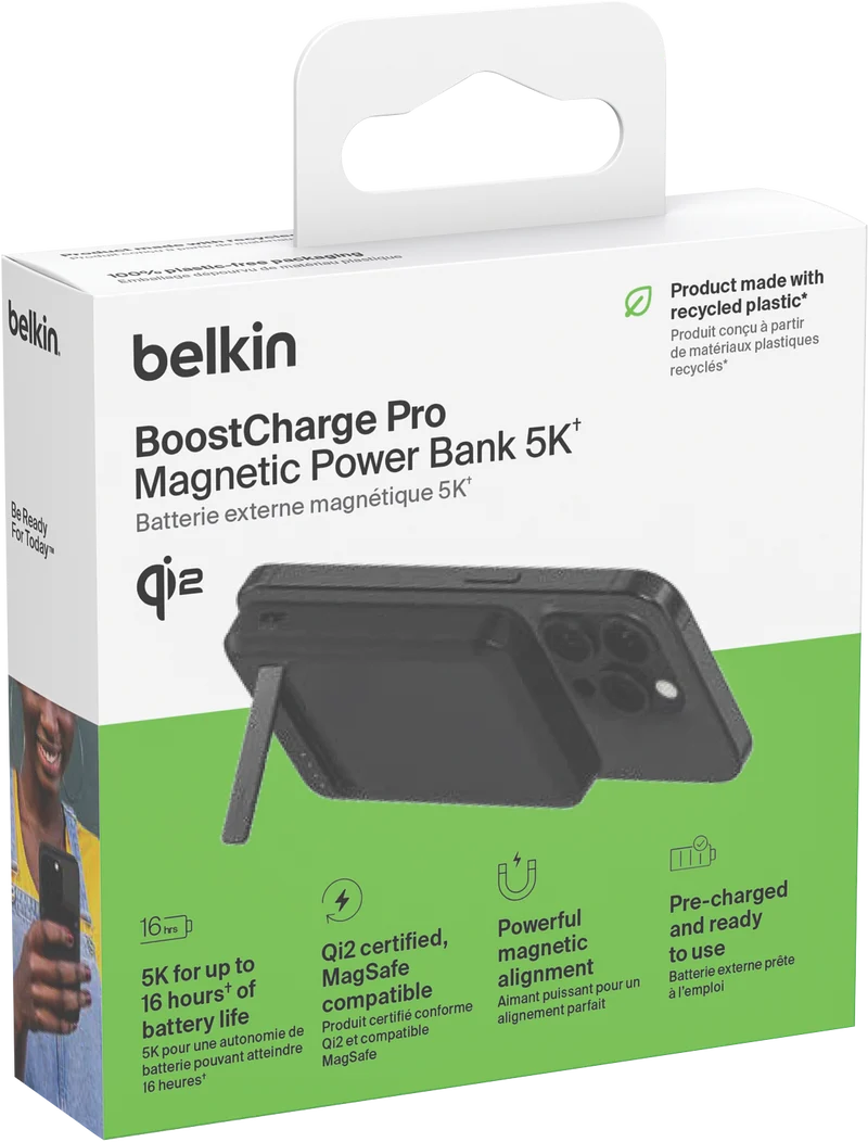Belkin BoostCharge Pro Magnetic Power Bank with Qi2 15W 5K