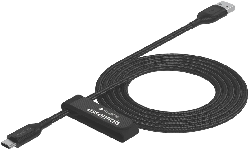 Mophie Essential USB-C-A Cable Braided 2M Black