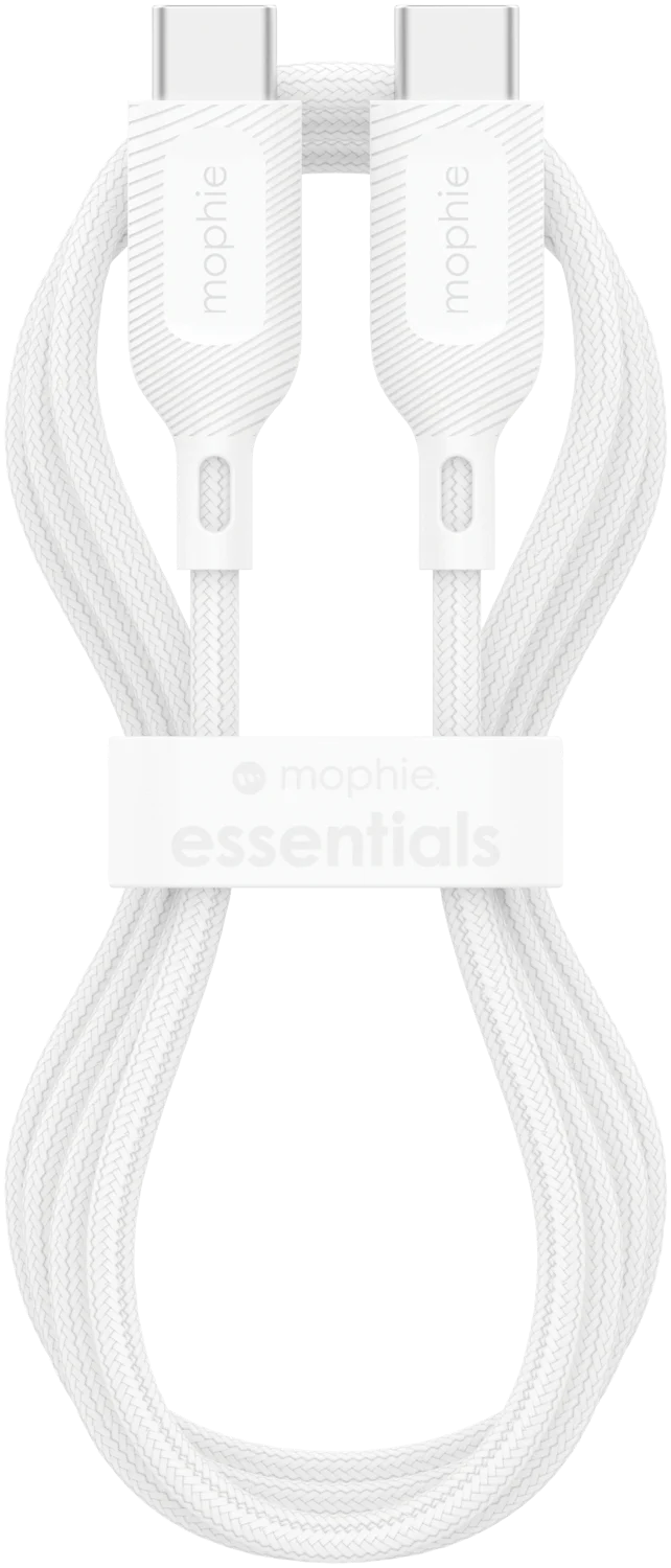Mophie Essential USB-C-C Cable (60W) Braided 2M White
