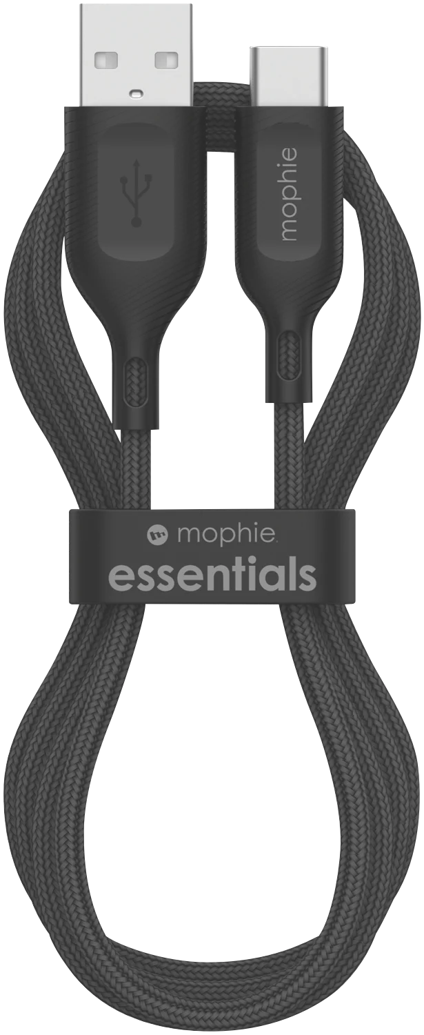 Mophie Essential USB-C-A Cable Braided 1M Black