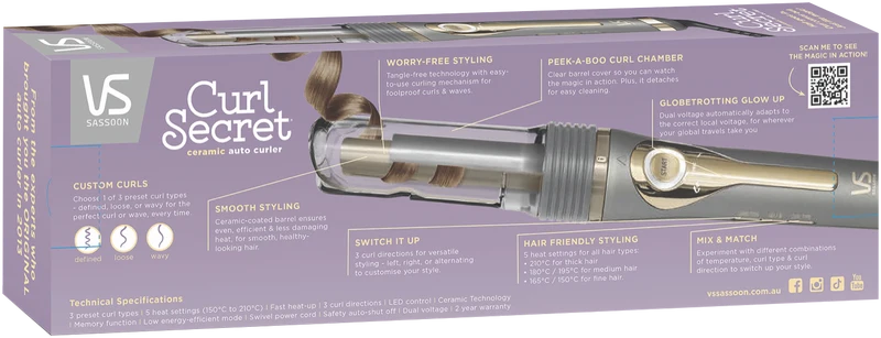 VS Sassoon Curl Secret Ceramic Auto Curler