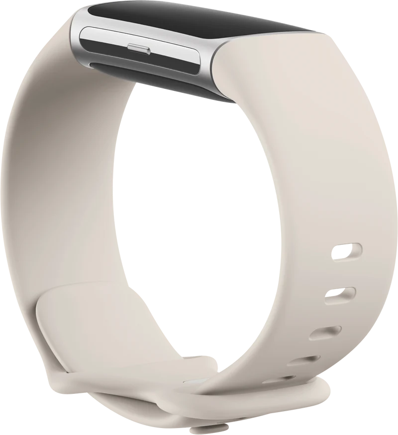 Fitbit Charge 6 - Porcelain/Silver Aluminium