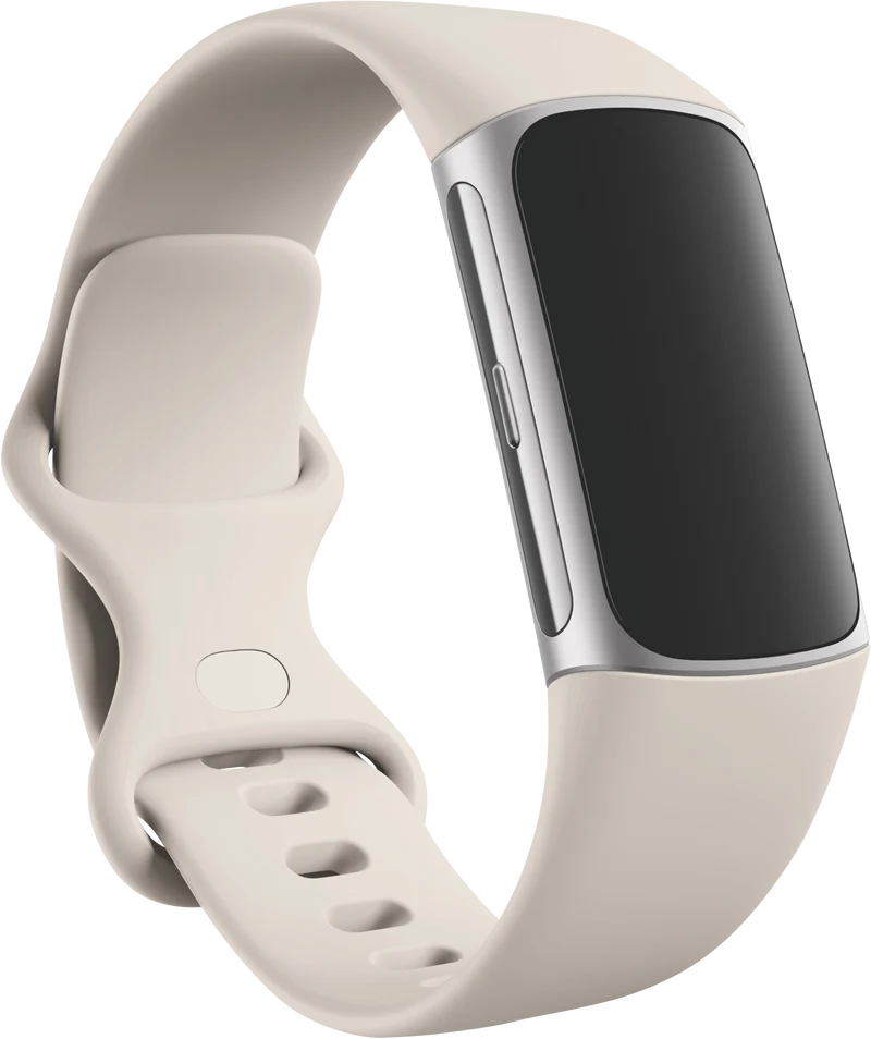 Fitbit Charge 6 - Porcelain/Silver Aluminium