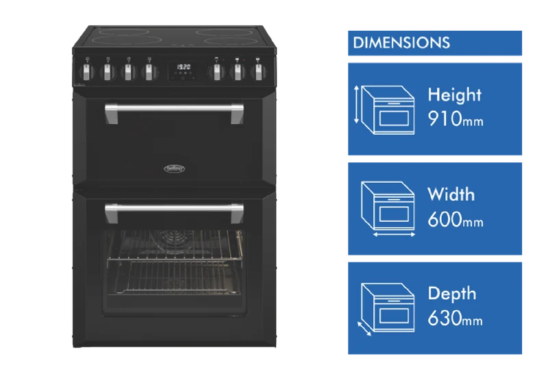 Belling Mini Richmond 60cm Induction Upright Cooker, Black