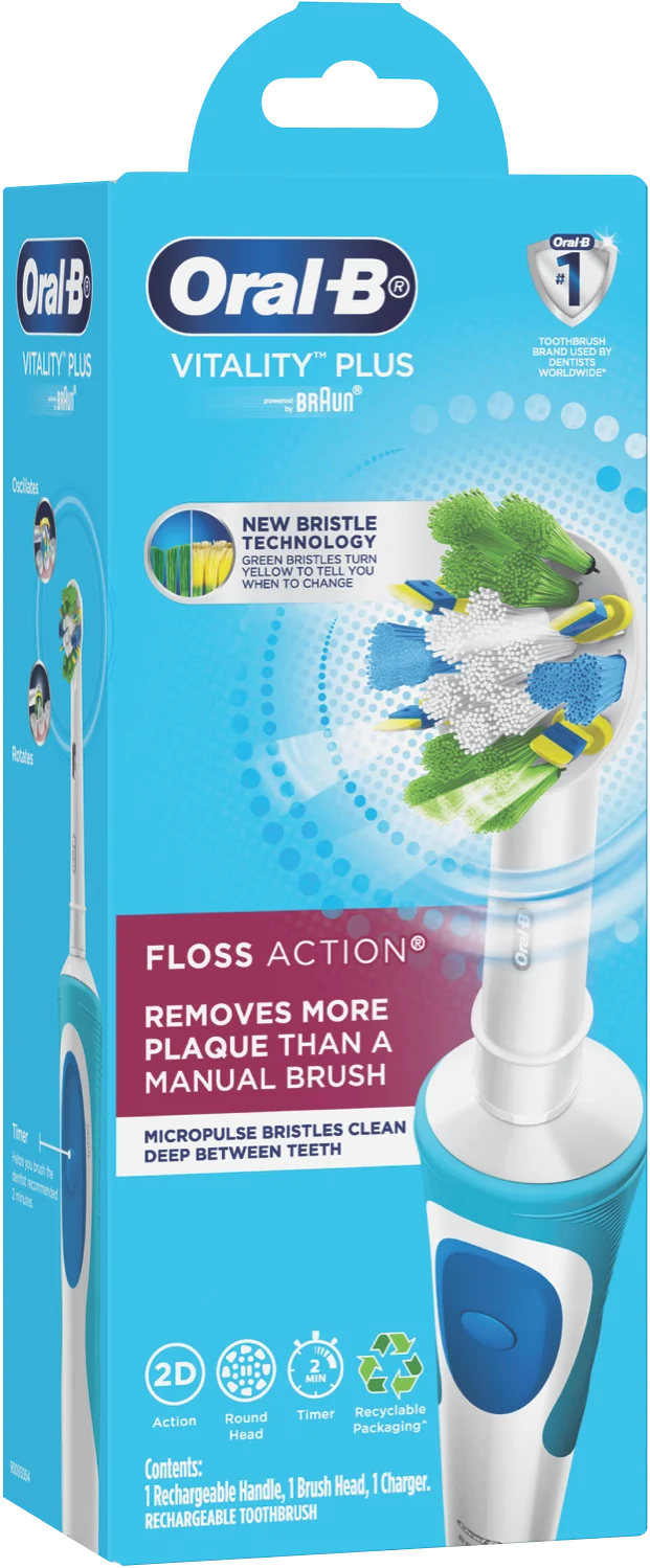 Oral B Vitality+ Power Brush Floss Action