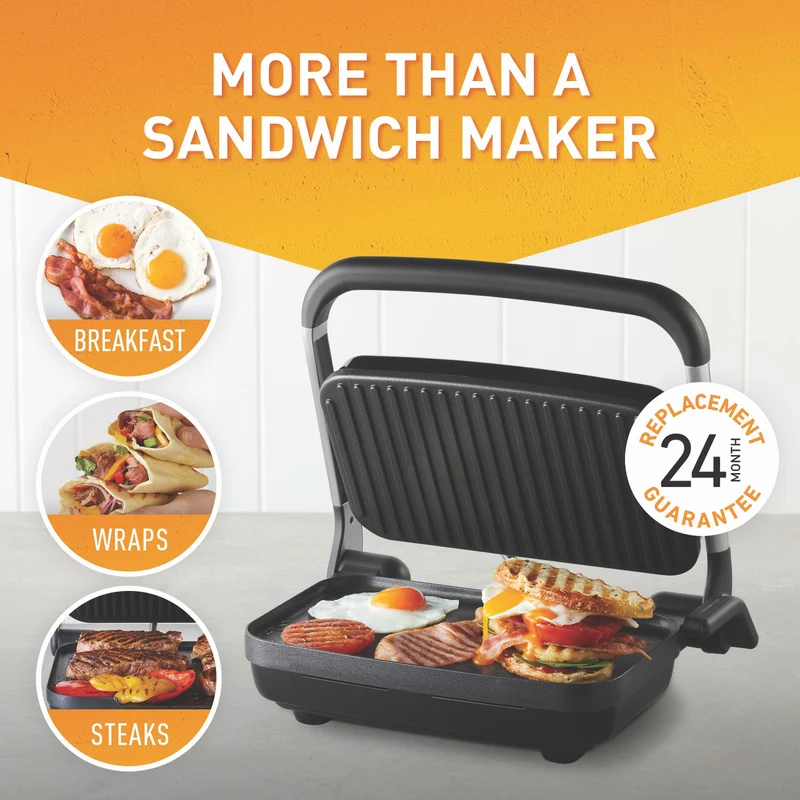 Sunbeam Cafe Style 2 Slice Sandwich Maker and Press