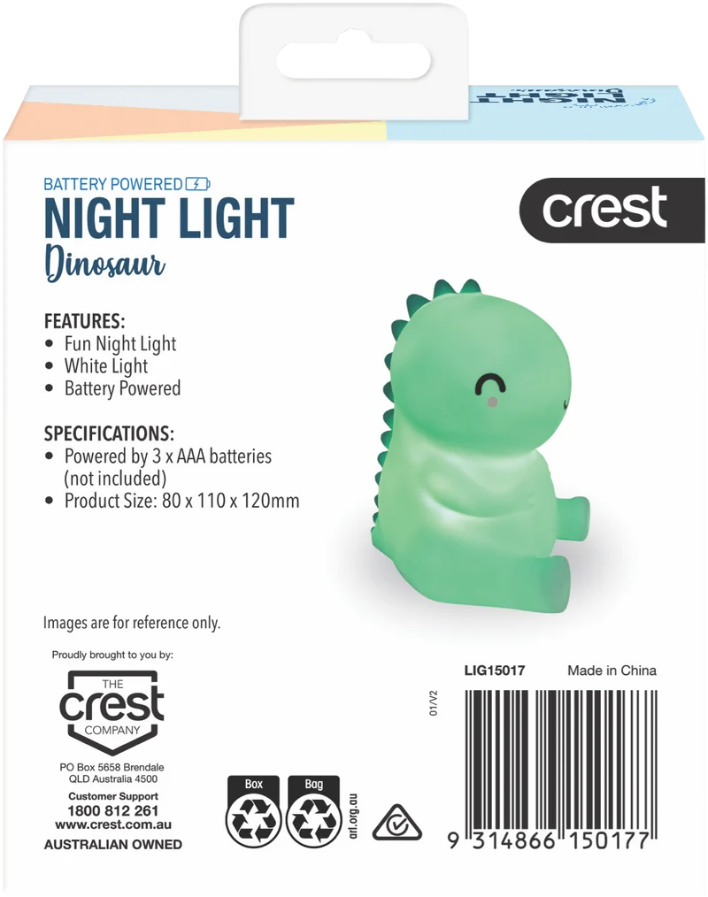 Crest Dinosaur Night Light