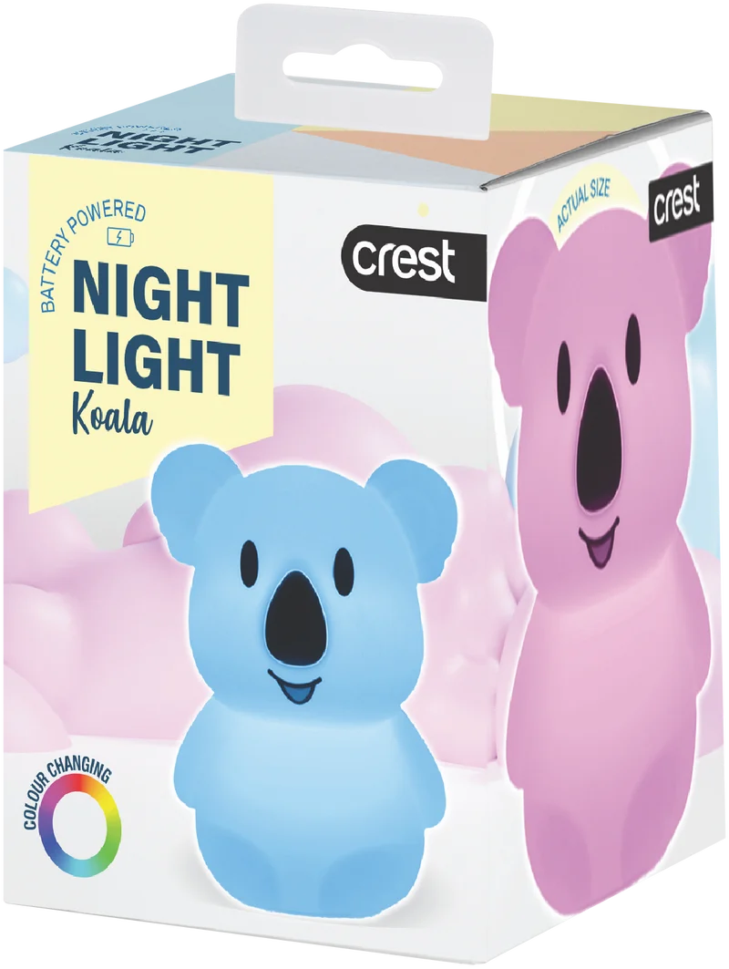 Crest Kids Multi-Coloured Rechargeable Night Light Koala