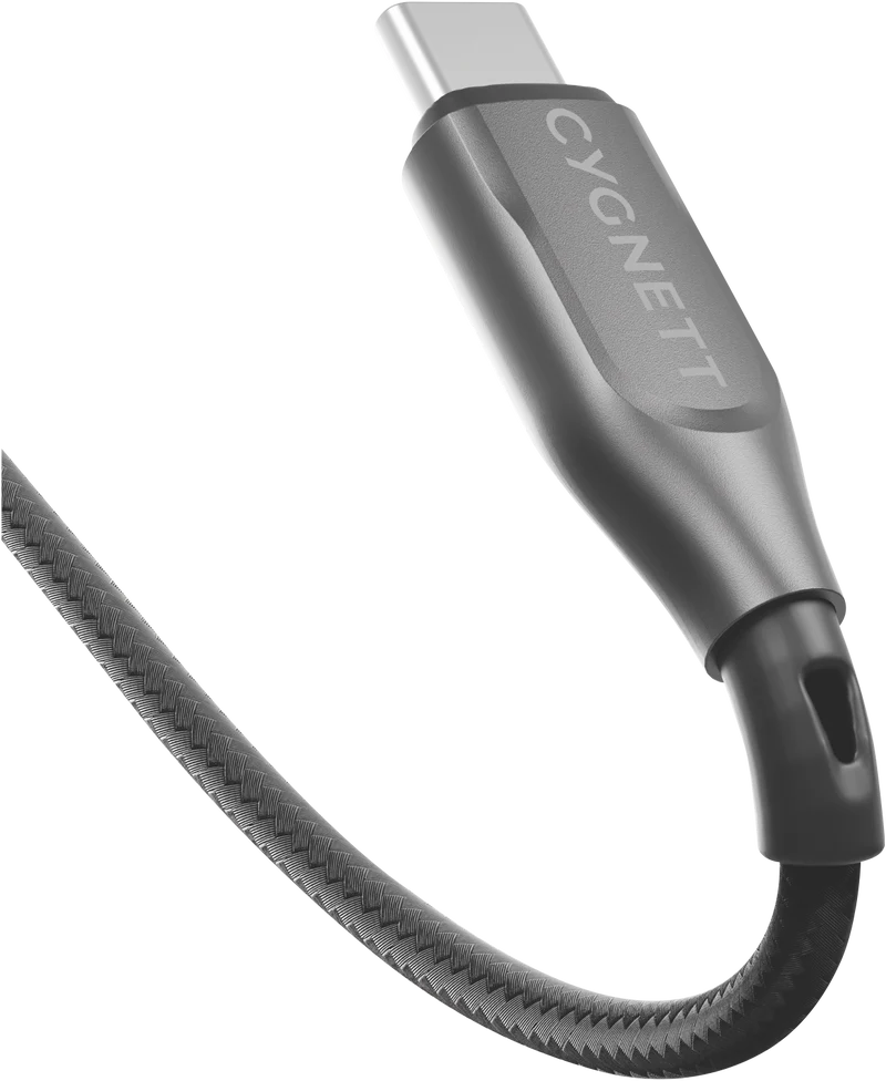 Cygnett 50cm USB 2.0 Armoured braided USB C/USB C Black
