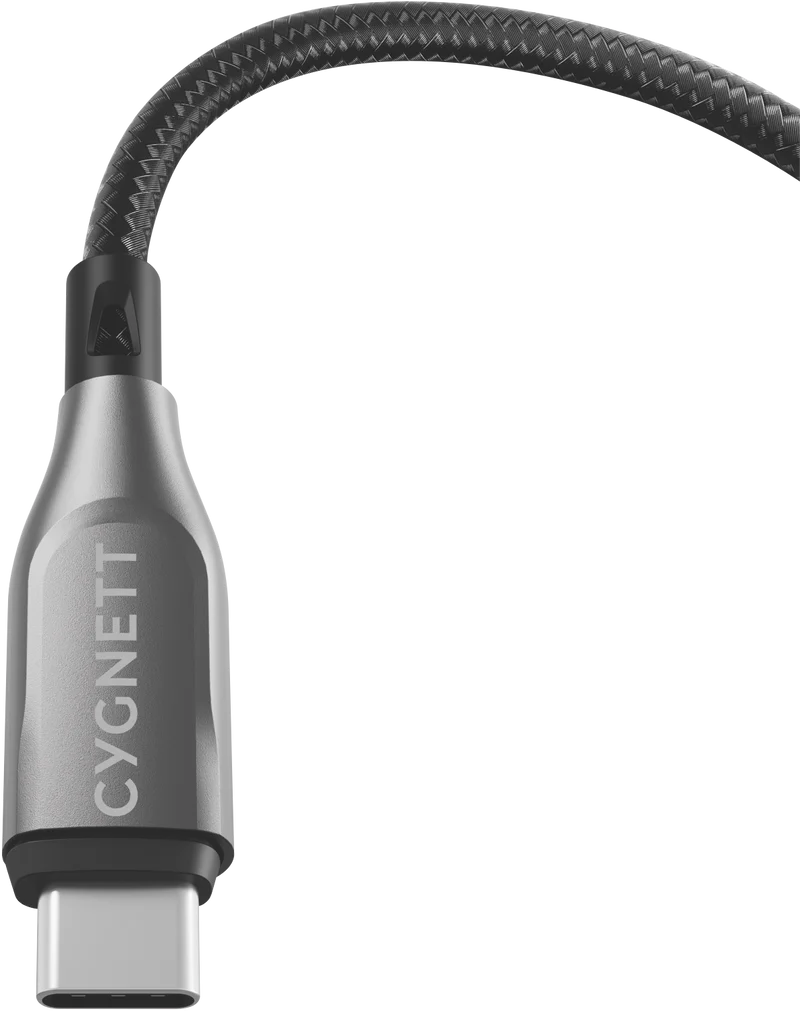 Cygnett 50cm USB 2.0 Armoured braided USB C/USB C Black