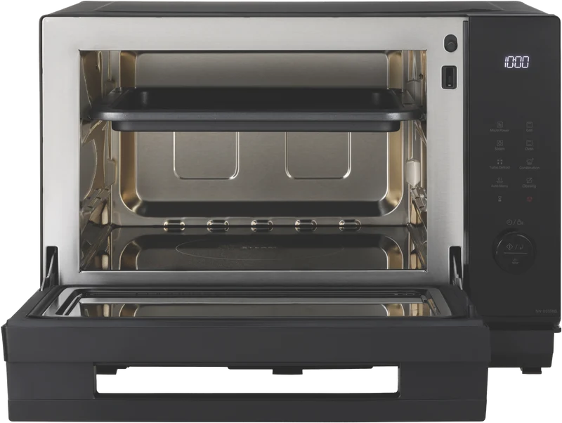 Panasonic 27L 1000W 4-in-1 Flatbed Convection Oven Black