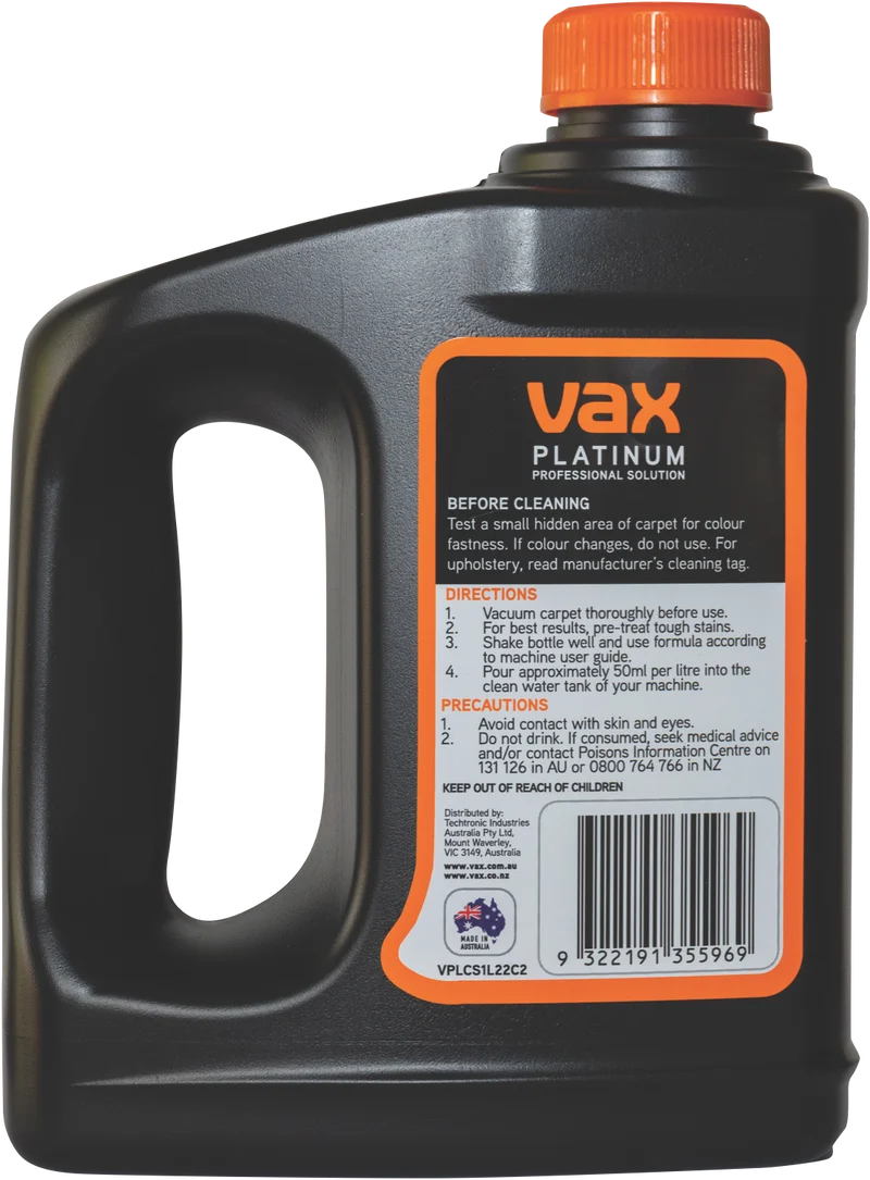 Vax Platinum Carpet Solution 1L
