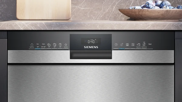Siemens IQ300 Unterbau-Geschirrspüler, 60 cm, Gebürsteter Stahl SN43ES22AE