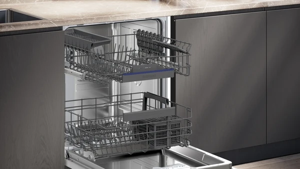 Siemens IQ300 Unterbau-Geschirrspüler, 60 cm, Gebürsteter Stahl SN43ES22AE