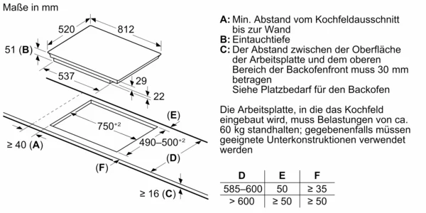 Siemens Induktionskochfeld, iQ700, 80 cm, Mit Rahmen aufliegend EX875LYC1E