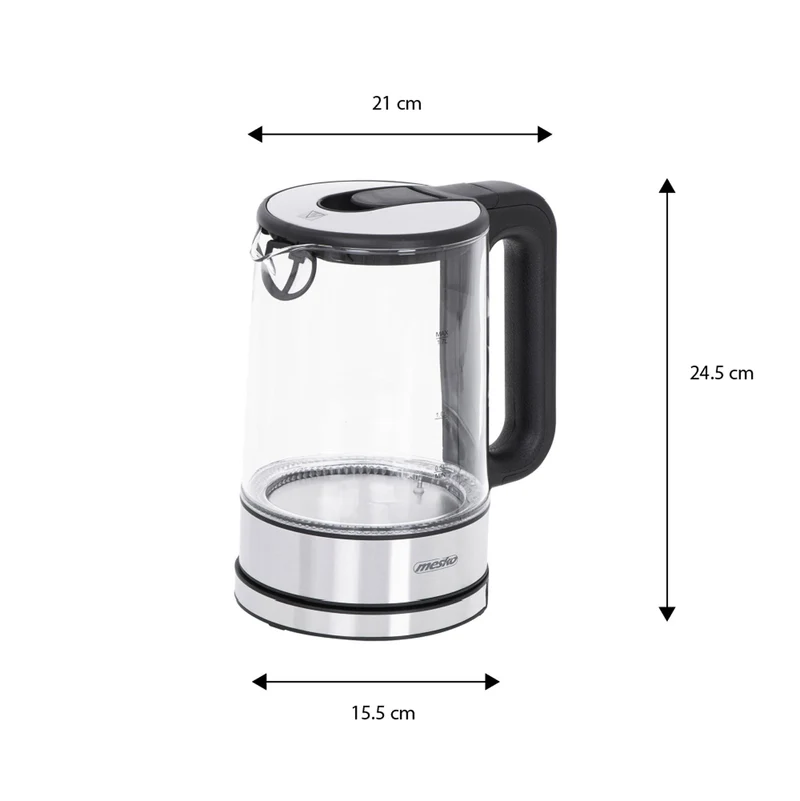 Mesko MS 1301 Wasserkocher black 1,7L