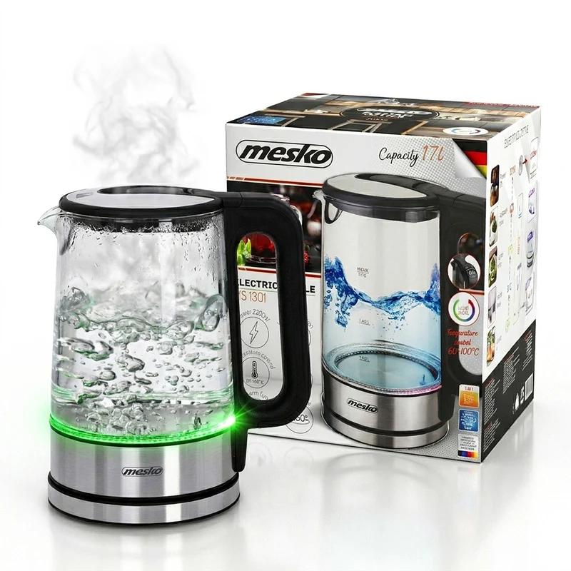 Mesko MS 1301 Wasserkocher black 1,7L