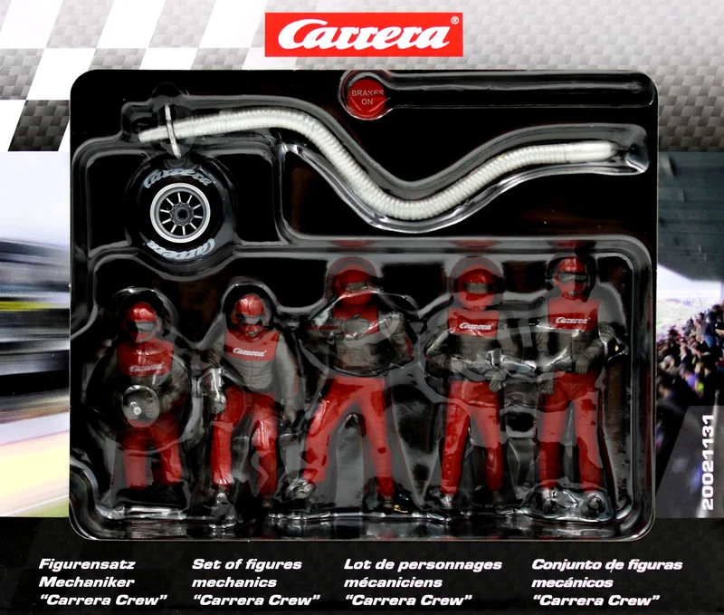 Carrera 20021131 - Figurensatz Mechaniker, Carrera Crew rot