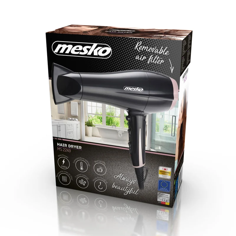 Mesko MS 2249 Haartrockner schwarz/kupferfarben 2300W