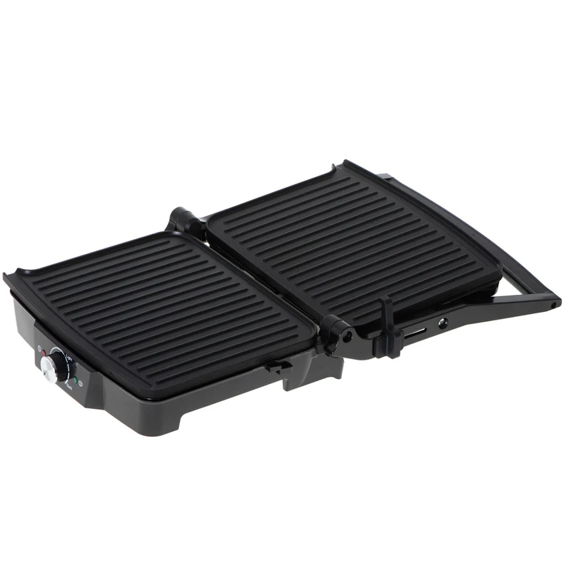 Camry CR 3053 Elektrogrill Kontaktgrill schwarz aufklappbar 28x23cm Grillfläche