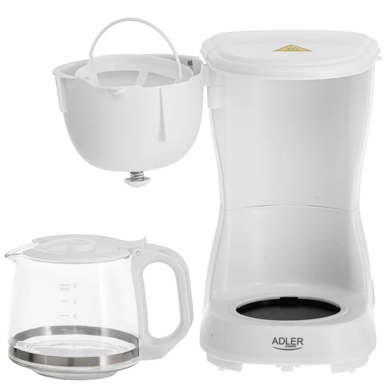 Adler AD 4381w Filter-Kaffeemaschine 0,6L weiß