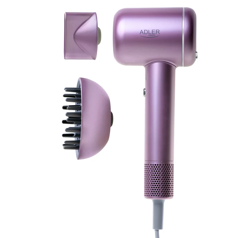 Adler AD 2270 SUPERSPEED Ionen Haartrockner pink Diffusor LED-Display