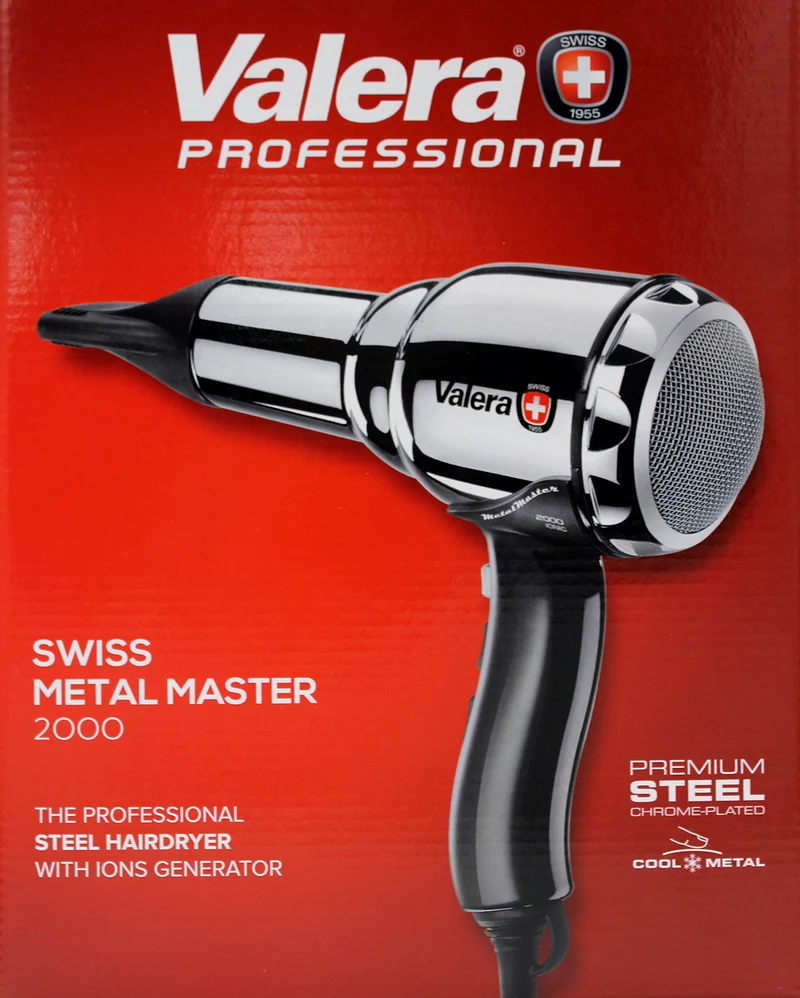 Valera 584.02ID Swiss Metal Master 2000 Haartrockner Chrom 2000W