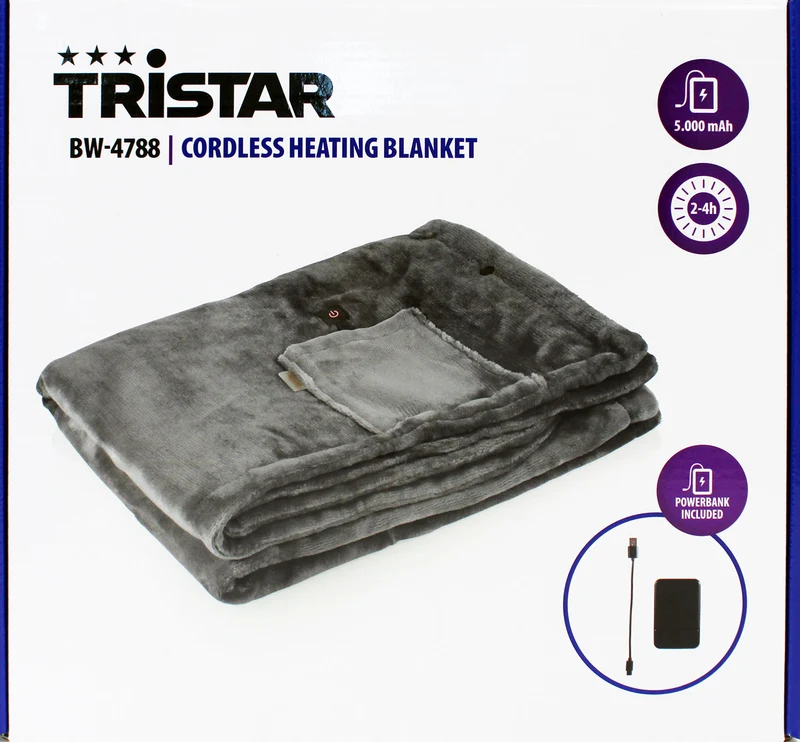 Tristar BW-4788 Schnurlose Wärmedecke 150x80cm