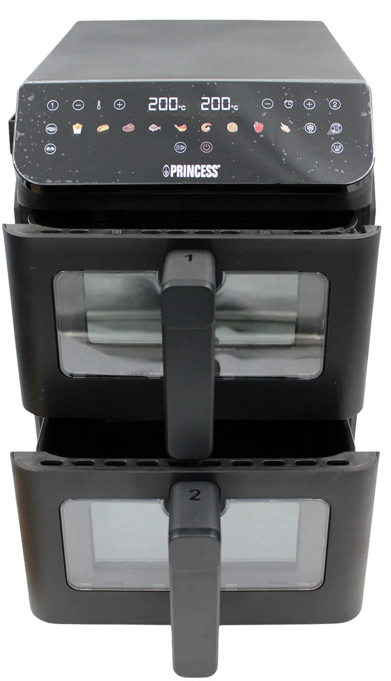 Princess 182490 Doppel-Heißluftfritteuse 2x5.6L 3000W