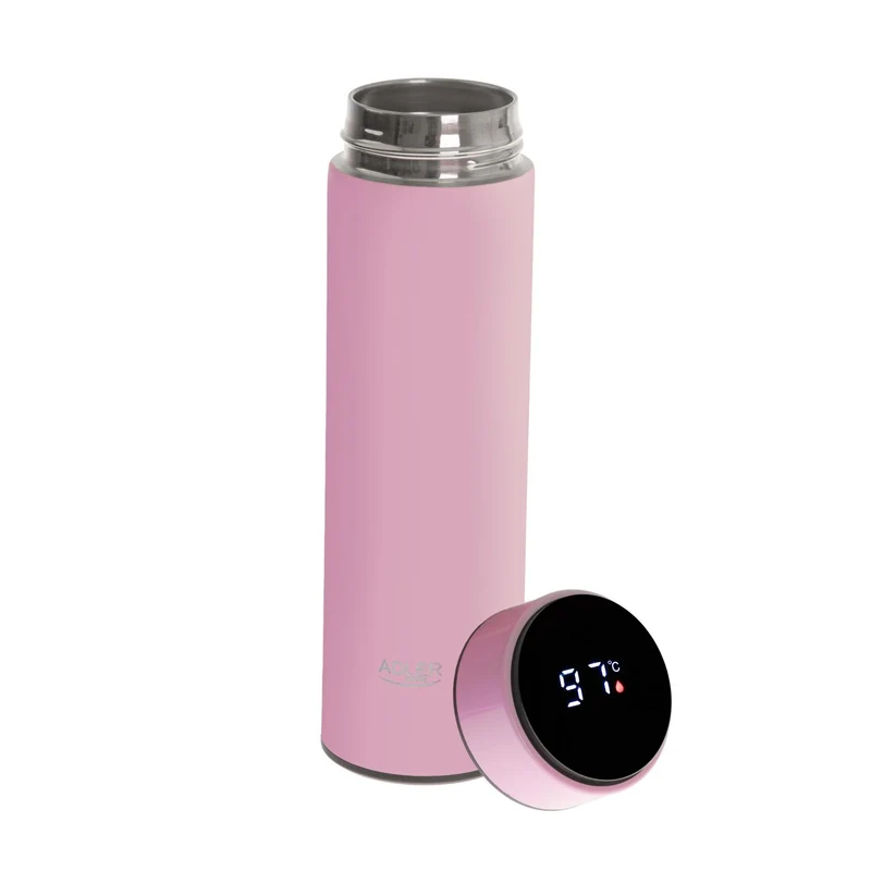 Adler AD 4506 pink LED-Thermoskanne 473ml Rosa