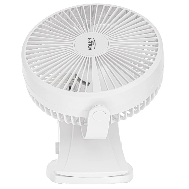 Adler AD 7342 white Akku-Ventilator mit Clip