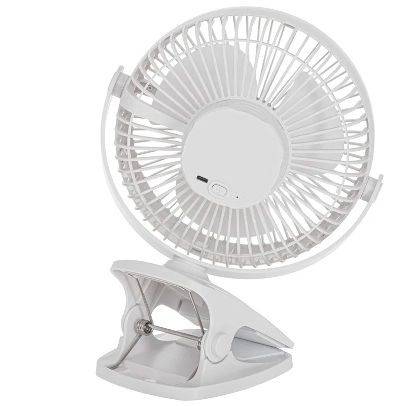 Adler AD 7342 white Akku-Ventilator mit Clip