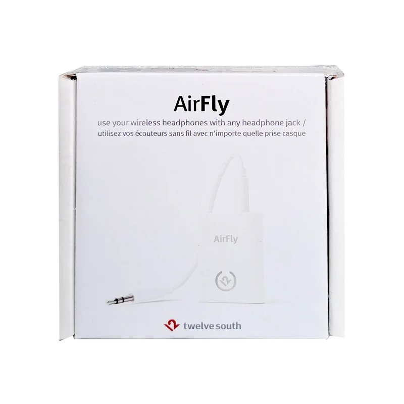 Twelve South 12-1801/B AirFly Bluetooth Sender für Kopfhörer/Adapter für AirPods Weiß