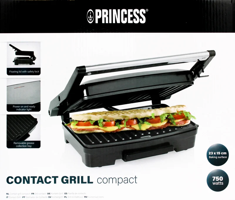 Princess 117501 Kontaktgrill Kompakt
