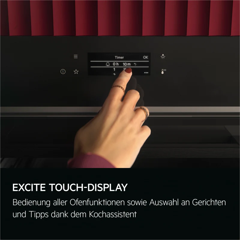 AEG TE7AB63FSB Einbaubackofen – 72 Liter, EXCite Touch-Display, MealAssist & SoftClosing